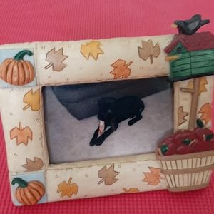 Debbie Mumm "Fall Leaves" 4x6 picture frame.